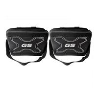 Sacs De Rangement Latéraux Moto pour BMW R1200GS LC, R1250GS ADV, F750GS, F850GS, Grande Capacité, avec Boîte Outils Sacoche Extensible Cadre Moto(Black 2 2pcs)