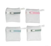 Sacs de rangement pour capsules de linge durables - Lot de 4 pour une dissolution et une protection faciles (carré)