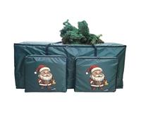 Sacs de Rangement pour Sapin de Noël,Organisateur Antipoussière avec 2 Poches - Rangement pour Couronne et Sapin de Noël,pour Meuble Dressing Voyage Lingue Salon Garage Appartement