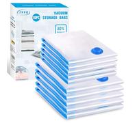 Sacs de Rangement Sous Vide 10 Pièces 5M 70x50 + 5S 60x40cm Housses de Rangement Sous Vide Voyages Sac Sous Vide Vetement Aspirateur pour Vêtements, Couettes, Literie, Oreillers