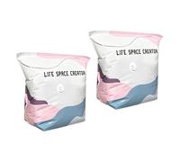 Sacs De Rangement Sous Vide - 2 Pièces Pack De Compression Valise Sans Pompe,Sacs D'Emballage Sous Vide | Pour Couvertures Literie Vêtements Oreillers Matelas Maison Voyage Dressing