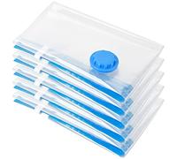 Sacs de Rangement sous Vide 5 Pièces Sac sous Vide Sac de Stockage -40x50cm- Sac Compression Voyage Réutilisable Housses de Rangement sous Vide pour Vêtements, Couettes, Literie, Oreillers, Pulls