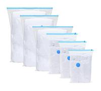 vidaXL Sacs de rangement sous-vide – Pack 15, 4 tailles, résistant à l'eau, scellants hermétiques