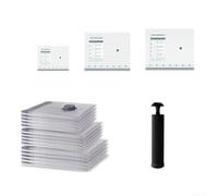 Sacs de rangement sous vide réutilisables avec pompe à main pour voyageurs ayant besoin d'espace et d'organisation supplémentaires pour bagages (6 pièces + pompe manuelle)