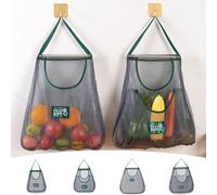 Sacs de rangement suspendus en maille pour la cuisine, parfaits pour stocker efficacement les fruits et légumes (clauses longues)