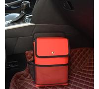 Sacs De Rangement Voiture pour Range Rover Evoque 2011-2019, BoîTes à Chaussures Poubelles Sac PoignéEs Suspendu ImperméAble Accessoires D'IntéRieur,Red