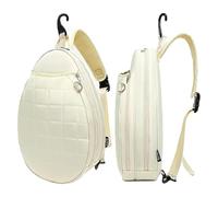 Sacs de Raquette de Tennis pour Femmes | Sac de Sport élégant avec poignée supérieure | Conception résistante à l'eau, Impression de Grille, Fermeture Amovible, porteurs pour Les matchs
