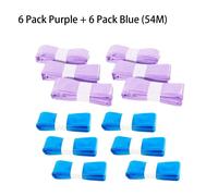 Sacs De Recharge De Seau À Couches Pour Genie, Recharges De Couches Pour Sangenic Tommee Tippee Pour Sac Poubelle Angelcare Pour Munchkin, Non Parfumé..6 Purple And 6 Blue