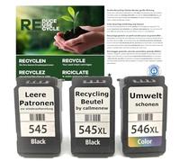 Sacs de recyclage respectueux de l'environnement pour recyclage des cartouches d'encre Canon 545 546 PG545 CL546 XL modèles d'imprimantes Pixma iP2800 iP2850 MX495 TS3150 TS3350 TR4550 TR4551