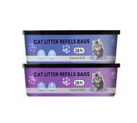 Sacs de Remplissage pour Litter Genie Standard, Plus, XL et Style, Sacs pour litière pour Chat, doublures pour poubelles, contrôle des odeurs, 8,5 mètres * 2 Paquets