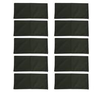 Sacs de Sable Anti - inondation 10pcs, Sacs Vidés en Polyester 600D Épais 24x50cm, Cordon Flexible, Usage Extérieur, Garage et Sous - sol - Résistants, Étanches, Réutilisables (Vert foncé)