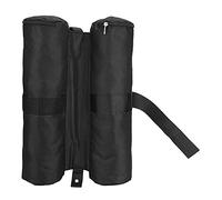 Sacs de Sable de Poids pour auvent |Capacité de 35 LB pour tentes Pop-up et abris solaires |Boucle à dégagement Rapide et Tissu Oxford 600D |Poids de Jambe universels pour (Noire)