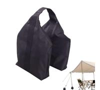 Sacs De Sable pour Pieds De Store,Poids Stabilisateurs pour Pieds De Store - Anse Nylon Remplissable Base Triangulaire Renforcée Fermeture Éclair Anti-Vent pour Bâche Extérieur