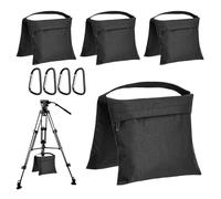 Sacs De Sable Robustes,4 Pièces Sac De Sable pour Photographie,Sacs De Sable pour Photographie,Sac De Sable Vide avec Mousqueton pour La Photographie,Tentes,Pavillons,Trépieds