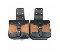 Sacs de Selle Sacoche De Moto Étanche en Cuir, Sacs À Bagages Latéraux, Sac De Selle, Sacs De Tourisme, Sac À Outils pour Harley Sportster XL883 Sac de Rangement(Brun,Un)