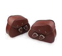 Sacs de Selle Sacs De Selle De Moto, Sac À Outils Latéral, Sac De Rangement De Bagages, Sacoches Latérales Étanches pour Harley Sportster Dyna Sac de Rangement(Brun)