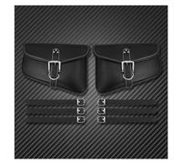 Sacs de Selle Sacs De Selle De Moto, Sac De Queue D'outil Latéral, Bagages en Cuir PU, Coffre De Voyage Étanche pour Harley Sportster XL883 Sac de Rangement