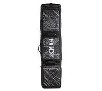 Sacs de ski imperméables avec roulettes, sac de planche à neige rembourré pour voyage en avion, sac à neige pliable pour 2 paires de skis, 160 cm (extensible