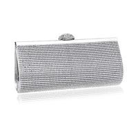 Sacs de soirée à Strass pour Femmes, avec chaîne, bandoulière, Messager, Petit Sac à Main, Pochette de Jour (Noir) (comme sur la Photo)