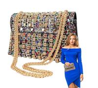 Sacs de soirée pour femme,Sacs à main de soirée pour femme,Sac de de luxe Sac à main pour - Pochette portable en strass pour anniversaire, nouvel an, Noël, Pâques