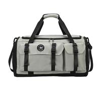 Sacs de Sport pour Hommes et Femmes 52, 1 x 24, 1 x 27, 9 cm Sac de Yoga avec Compartiment à Chaussures fourre-Tout Sport Polyvalent et 4 façons Le Transporter Gris