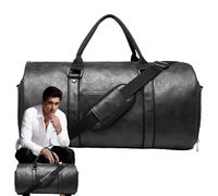 Sacs de sport pour vêtements - Sac à vêtements imperméable, sac compartiment à chaussures | Porte-vêtements en cuir, sac de week-end de gymnastique, sac durable facile à transporter pour costumes robe