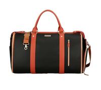 Sacs de sport - Sac de sport en polyester PU | Sac de voyage imperméable avec compartiments séparés et sangles | Pochette de week-end pour homme et femme | Pochette de rangement, Noir, Refer to