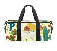 Sacs de sport, sac de sport, sac de sport pour femme, sac de voyage, sac de yoga, sac de sport, sac de sport pour l'entraînement, motif lama, animal arc-en-ciel, alpaga, kawaii, Motif 3101,