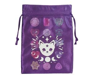 Sacs de tarot à cordon, pochette à cordon de tarot - Pochette de en velours - Sac de Tarot et de dés multifonctionnel doux, sacs à bijoux pour cartes Oracle, porte-carte de Tarot, accessoires de
