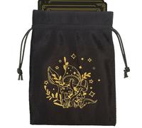 Sacs de tarot à cordon, pochette à cordon de tarot,Sac de rangement à en velours - Porte-cartes de Tarot souple, accessoires de Tarot multifonctionnels, sacs à bijoux pour cartes Oracle pour fê