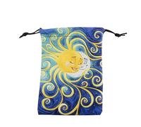 Sacs de tarot avec cordons - Sac pour cartes de tarot, étui réutilisable avec cordon de 13 x 18 cm pour cartes Oracle, écrous épaissis et cartes de bonbonnière. Sac à bijoux