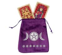 Sacs de tarot et sac de rangement pour cartes de tarot plus résistant | Tarot Cartes Oracle Sac de rangement pour runes et bijoux Cadeau de voyage Fête Noël