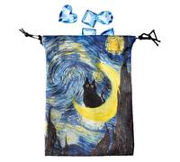 Sacs de tarot sachets, pochette de carte de tarot - Support de sac en dés à crampon 13x18cm | Bijoux portant une pochette pour les amateurs de tarot main, sécurisé pour les cartes et les ponts oracle