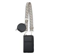 Sacs de téléphone pour femmes - Sac de téléphone à bandoulière pour femme | 2024 Sac de téléphone réglable avec nouveau sac de téléphone | Petit sac en cuir PU, sac de poitrine pour la fête du m, Noir