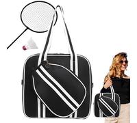 Sacs de tennis - Sac pour équipement de tennis, sac de tennis de type tote | Sac imperméable pour raquette de badminton, sac en toile de tennis de grande capacité avec sangle de transport, sac élégant