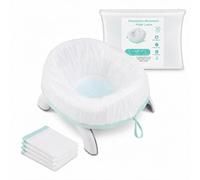 Sacs de toilette jetables avec coussinets absorbants - 30 sacs de toilette de voyage étanches pour tout-petits, s'adaptent à OXO Tot et à la plupart des chaises portables, sacs de recharge