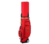 Sacs de Transport Multifonctions for Clubs Golf, Sacs for Hommes avec Double Capuchon/Verrouillage à Code/Sac température constante/Housse Pluie Anti-poussière(Red)