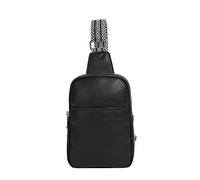 Sacs de travail pour femme en cuir végétalien, sac banane à bandoulière, sac de poitrine pour femme, sac messager pour enfants, Noir , Taille unique, Sacs à dos de voyage