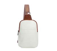 Sacs de travail pour femme en cuir végétalien, sac banane à bandoulière, sac de poitrine pour femme, sac messager pour enfants, blanc, Taille unique, Sacs à dos de voyage