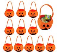 Sacs de triche ou de traitement d'Halloween - Sacs à main d'Halloween, Sac de collection de bonbons | Faveur de fête non tissé avec poignées, seau de , sac cadeau pour bonbons, contient