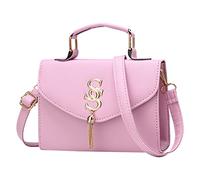 Sacs de valise pour femmes, bandoulière décontractée, sangle réglable, sac à bandoulière avec décoration de glands, sacs à bandoulière pour homme grand 17, Rose, Taille unique pour tous