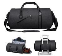 Sacs de vêtements pour Voyager, Sac de vêtements Duffle Convertible Sac de vêtements imperméable Sac sur Semaine avec Sac à Chaussures Compartmen Sac de Costume 2 en 1 Suise de Suspension pour Les AF