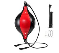Sacs de vitesse pour la boxe | Balle de frappe pour fitness | Sac de frappe élastique en cuir PU à double extrémité pour gym, fitness, coordination, entraînement de base, exercice d'entraînement