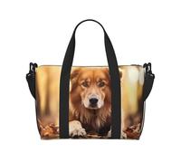 Sacs de voyage avec empreintes de pattes de chien, grands sacs à bandoulière, sacs à main, sacs spacieux, sacs de sport, noir, taille unique, Noir/blanc, One Size