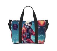 Sacs de voyage Cool Man in Outer Space Galaxy, sac de week-end pour femme, sac de sport, sac de sport, sac de sport, sac de sport pour la nuit, Noir , Taille unique