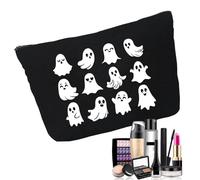 Sacs de voyage cosmétiques pour femme - Sac de maquillage, sac d'Halloween | Poche imprimée fantôme, rangement élégant, design saisonnier pour voyage, événements, fêtes