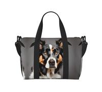 Sacs de voyage de race de chien, sac de week-end pour femme, sac de sport de sport, sac de sport, sac de sport pour la nuit, noir, One Size