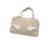 Sacs de voyage élégants à pois - Grande capacité - Résistants à l'usure - Organisateurs de maquillage pour femmes - Essentiels de gym, Bg, 25x15cm