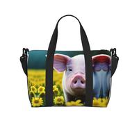 Sacs de voyage en forme de cochon de viol, sac de voyage pour femme, sac de sport, sac de sport, sac de sport, sac de sport pour la nuit, Noir , Taille unique