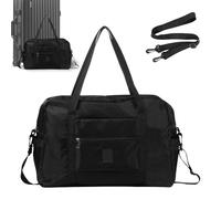 Sacs de voyage en toile - Sac à bandoulière en toile pour faire du sport pendant la nuit - L'imperméable continue le sac du Weekender sur l'épaule du voyage avec poignées pour le voyage, Noir ,